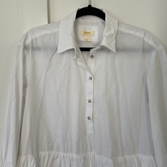 Anthropologie Maeve Bubble-Hem Shirt Dress Size XS - Picture 5 of 12